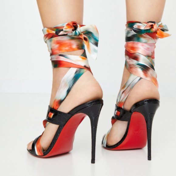 Christian Louboutin | Shoes | New Christian Louboutin Foulard Cheville  Sandal | Poshmark